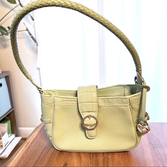 3/$30 ๐ธ Brighton leather pale green shoulder bag - Picture 3 of 8